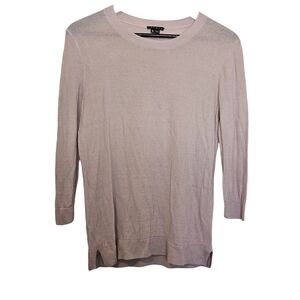 Theory Pink Rainee Sag Harbor Sweater